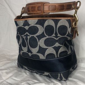 Vintage Coach Zoe Denim Hobo bag